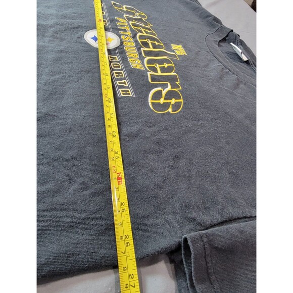 Vintage NFL Pittsburgh Steelers 2xL North A Division T-shirt no size tag - Picture 3 of 4